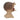 Doll Head with ponytails | 11 cm / 4.3 in | Vintage gift decor