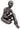 Bronze Crouching Nude Lady Sculpture | 32 cm / 12.6 in | Fine Art, Emotional Figurative Decor, Gift for Collectors