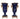 Porcelain Vases with Bronze Swan Handles | 47 cm / 18.8 in | Luxury Deep Blue Decorative Set