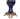 Porcelain Vases with Bronze Swan Handles | 47 cm / 18.8 in | Luxury Deep Blue Decorative Set