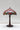Tiffany Dragonfly Table Lamp | 59 cm / 23.2 in | Red stained glass shade, jewel accents, mosaic base