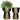 Gold Flower Pot Set | 50×36 cm / 19.7×14.2 in | Luxury Garden Decor, Indoor Planters