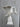 White-Patinated Cast Iron Swan | 33 cm / 13 in | Garden Bird Decor, Vintage Sculpture