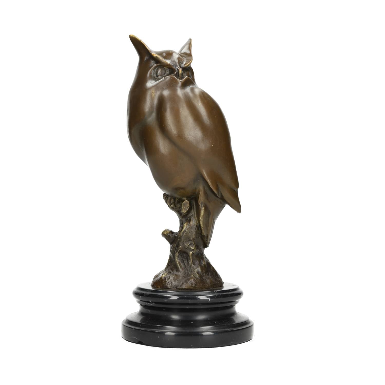 Bronze Owl Sculpture | 31.5 cm / 12.4 in | Symbol of Wisdom – stb-art