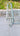 Wrought Iron Love Bench | 110 cm / 43.3 in | Romantic Garden Decor, Blue Patio Seating