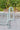 Wrought Iron Love Bench | 110 cm / 43.3 in | Romantic Garden Decor, Blue Patio Seating